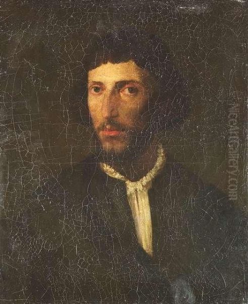 Portrait Of A Young Man Oil Painting by Tiziano Vecellio (Titian)