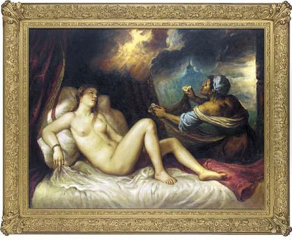 Danae Oil Painting by Tiziano Vecellio (Titian)