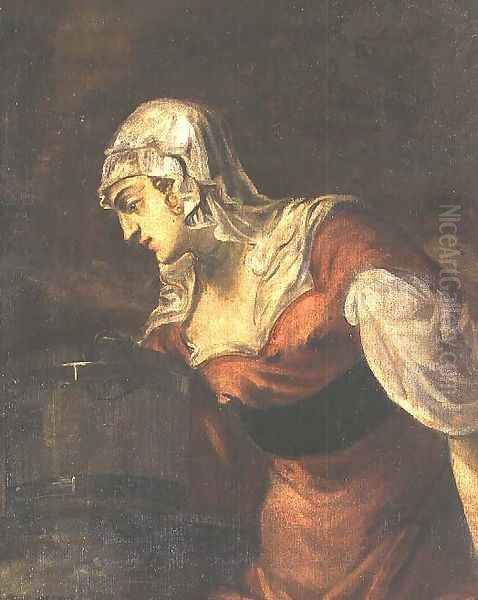 The Woman of Samaria at the Well, c.1560 Oil Painting by Jacopo Tintoretto (Robusti)