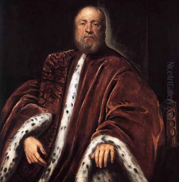 Portrait of a Procurator of St Mark's Oil Painting by Jacopo Tintoretto (Robusti)