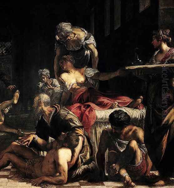 St Roch in the Hospital (detail 3) Oil Painting by Jacopo Tintoretto (Robusti)