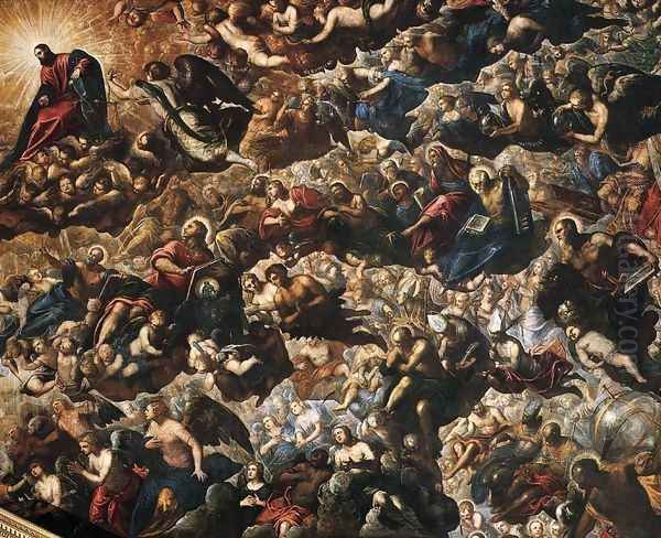 Paradise (detail 2) Oil Painting by Jacopo Tintoretto (Robusti)