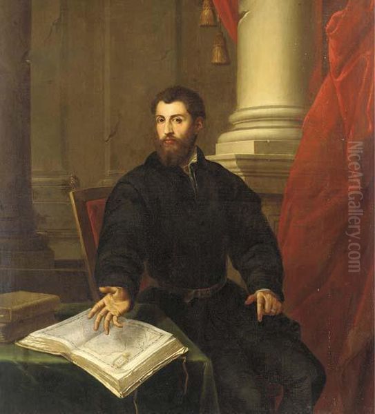 Portrait Of A Gentleman Oil Painting by Tiziano Vecellio (Titian)