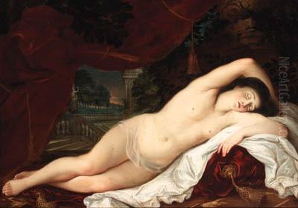 The Sleeping Venus Oil Painting by Tiziano Vecellio (Titian)