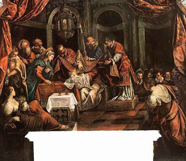 The Circumcision Oil Painting by Jacopo Tintoretto (Robusti)