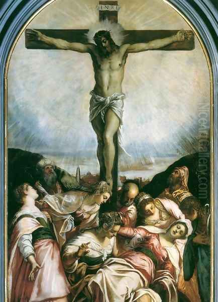 Crucifixion 2 Oil Painting by Jacopo Tintoretto (Robusti)