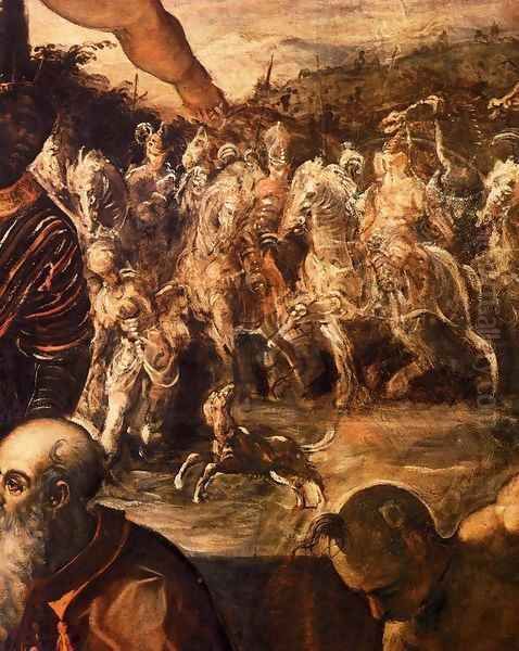 The Adoration of the Magi (detail) Oil Painting by Jacopo Tintoretto (Robusti)