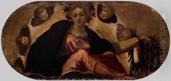 Allegory of Happiness 2 Oil Painting by Jacopo Tintoretto (Robusti)