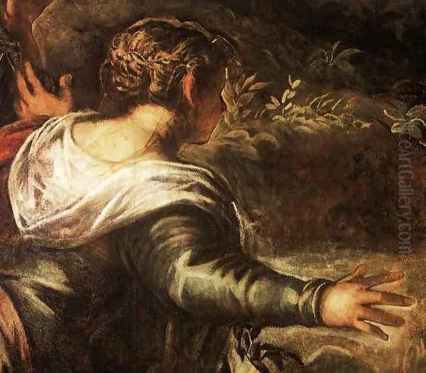 The Raising of Lazarus (detail) Oil Painting by Jacopo Tintoretto (Robusti)