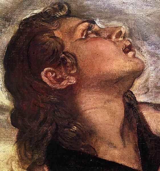 Crucifixion (detail) 5 Oil Painting by Jacopo Tintoretto (Robusti)