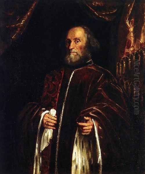 Portrait of a Senator 3 Oil Painting by Jacopo Tintoretto (Robusti)