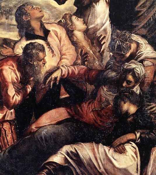 The Crucifixion (detail) 5 Oil Painting by Jacopo Tintoretto (Robusti)