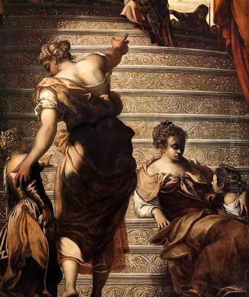 The Presentation of the Virgin (detail) 2 Oil Painting by Jacopo Tintoretto (Robusti)