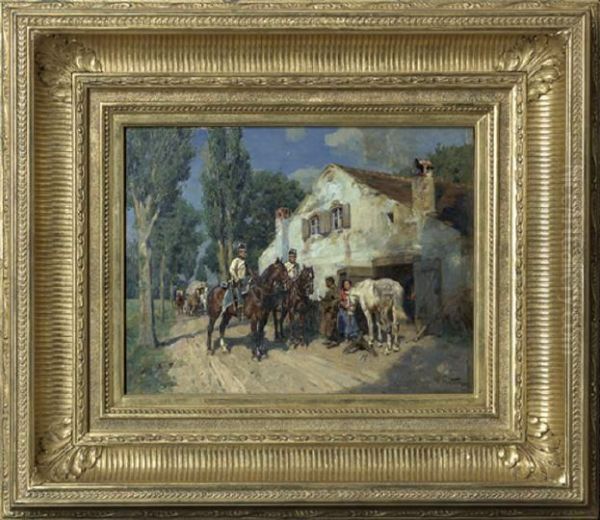 Orders For The Blacksmith Oil Painting by Wilhelm Velten