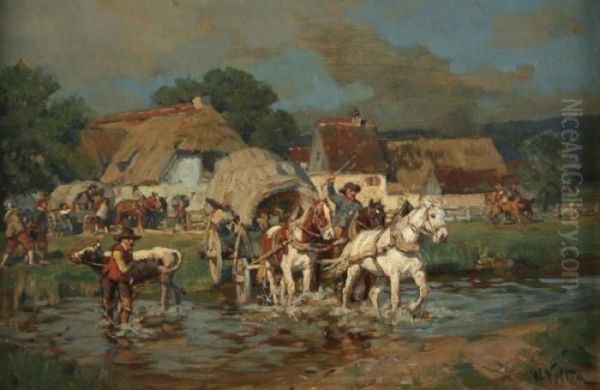 Raubritter Oil Painting by Wilhelm Velten