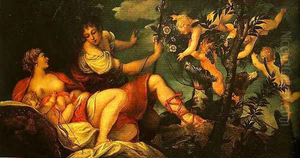 Diana and Endymion Oil Painting by Jacopo Tintoretto (Robusti)