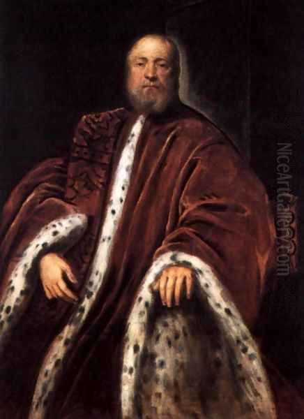 Portrait of a Procurator of St Mark's 2 Oil Painting by Jacopo Tintoretto (Robusti)