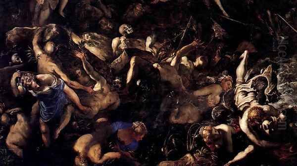 The Last Judgment (detail) 3 Oil Painting by Jacopo Tintoretto (Robusti)