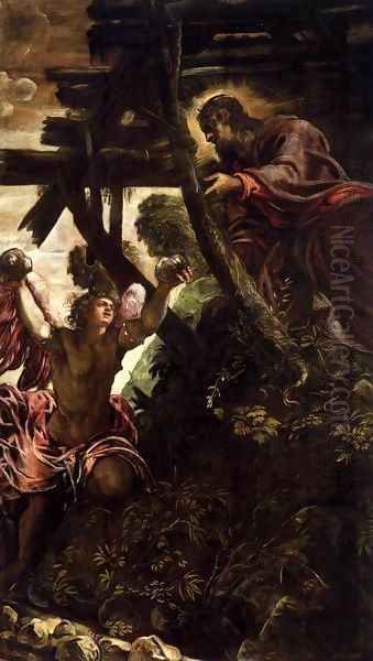 The Temptation of Christ 2 Oil Painting by Jacopo Tintoretto (Robusti)