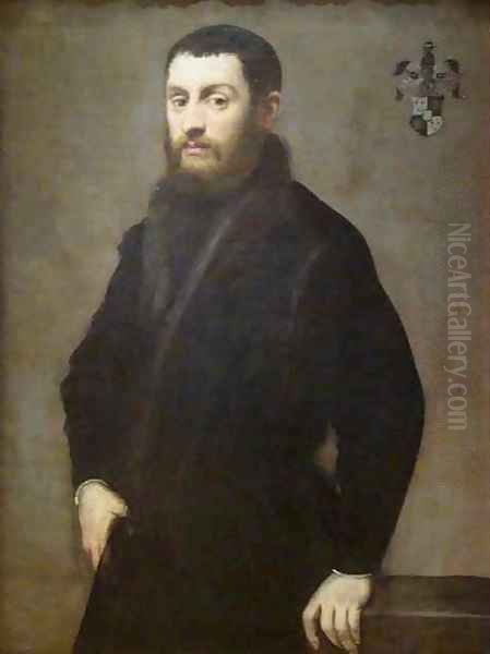 Young Man from the Renialme Family Oil Painting by Jacopo Tintoretto (Robusti)