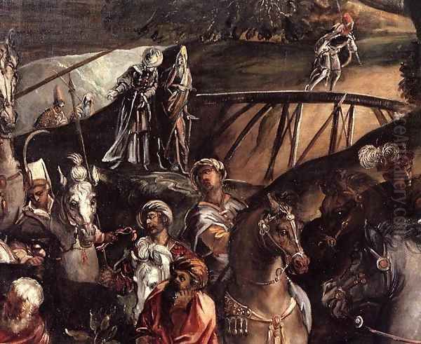 The Crucifixion (detail) 6 Oil Painting by Jacopo Tintoretto (Robusti)