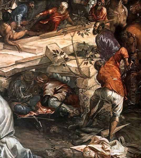 Crucifixion (detail) 4 Oil Painting by Jacopo Tintoretto (Robusti)