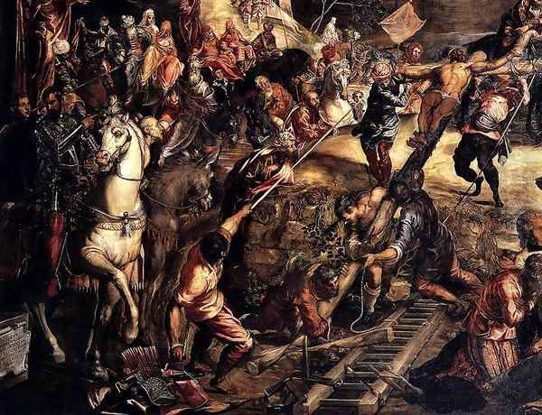 The Crucifixion (detail) Oil Painting by Jacopo Tintoretto (Robusti)