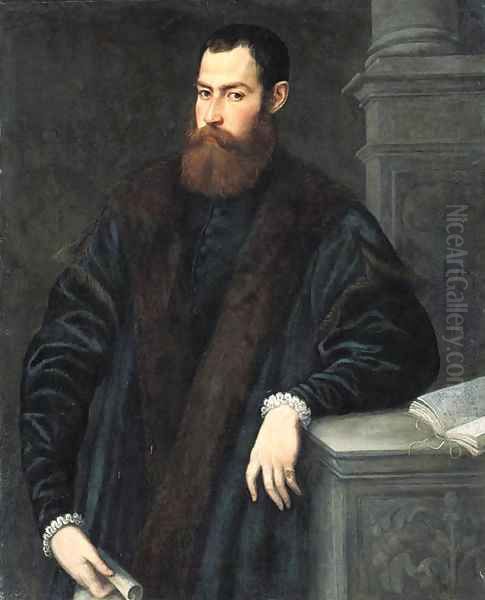 Portrait of a gentleman 2 Oil Painting by Jacopo Tintoretto (Robusti)