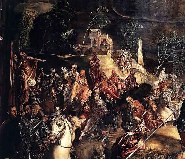 The Crucifixion (detail) 2 Oil Painting by Jacopo Tintoretto (Robusti)