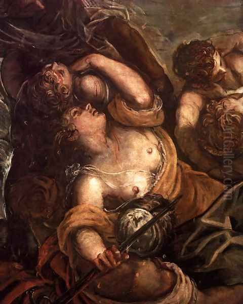 The Massacre of the Innocents (detail) 2 Oil Painting by Jacopo Tintoretto (Robusti)