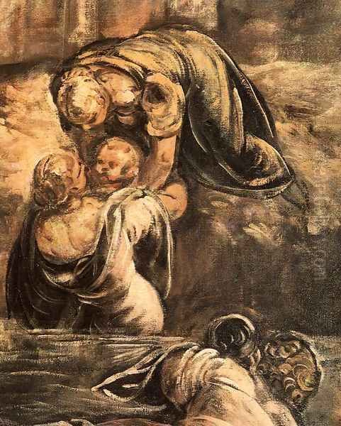 The Massacre of the Innocents (detail) 3 Oil Painting by Jacopo Tintoretto (Robusti)