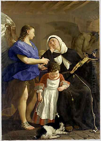 Saint Margaret of Cortona ca 1758 Oil Painting by Gaspare Traversi