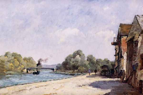 A Bridge Over The Oise Oil Painting by Paul Trouillebert