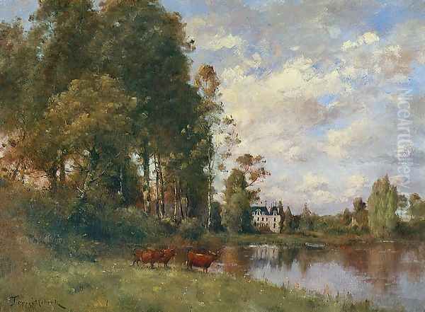 The River Oil Painting by Paul Trouillebert