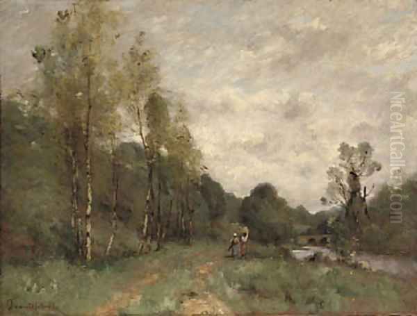 Bords de la rivire Oil Painting by Paul Trouillebert