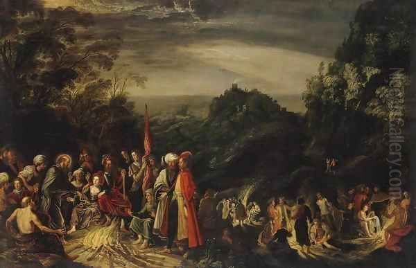 Miracle of St Paul on the Island of Malta Oil Painting by David The Elder Teniers