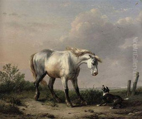 The Unimpressed Opponent Oil Painting by Eugene Joseph Verboeckhoven