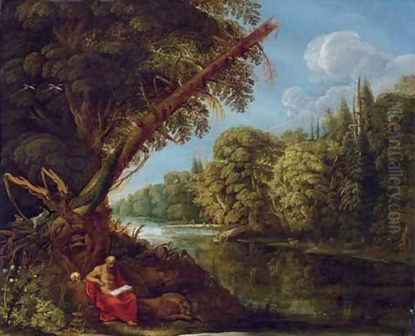 Saint Jerome in the Wilderness Oil Painting by David The Elder Teniers