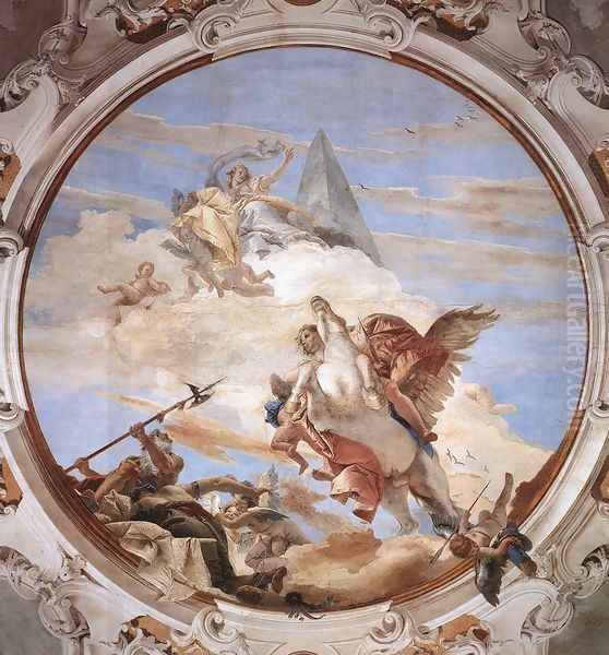 Bellerophon on Pegasus 1746-47 Oil Painting by Giovanni Battista Tiepolo