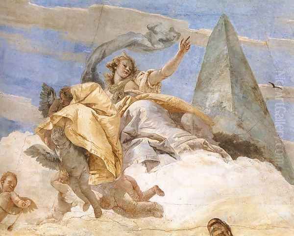 Bellerophon on Pegasus (detail-2) 1746-47 Oil Painting by Giovanni Battista Tiepolo