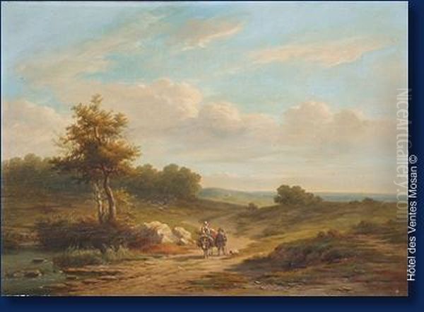 Paysage Anime Oil Painting by Eugene Joseph Verboeckhoven