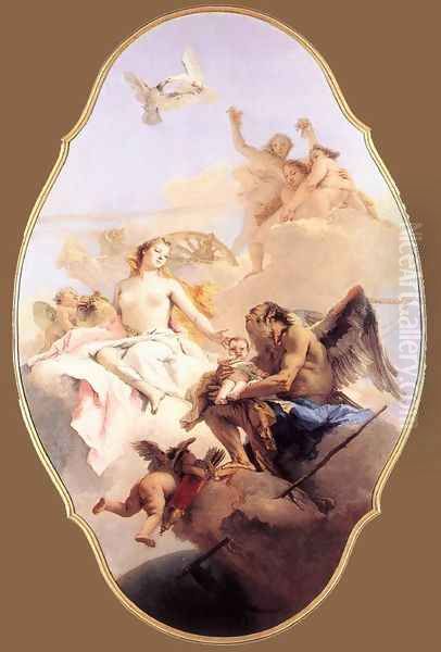 Allegory with Venus and Time Oil Painting by Giovanni Battista Tiepolo