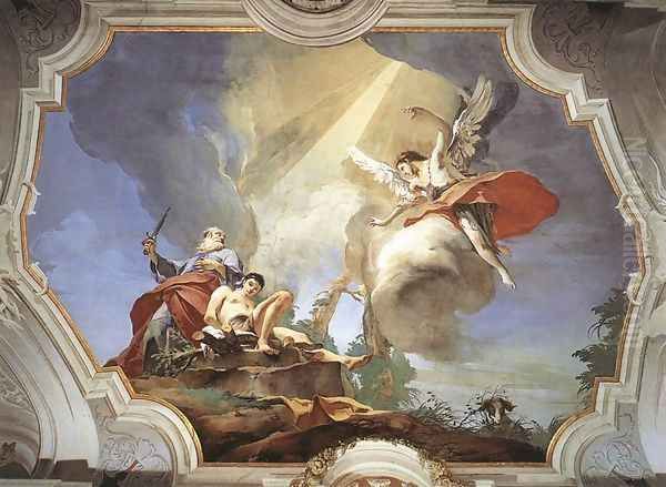 The Sacrifice of Isaac Oil Painting by Giovanni Battista Tiepolo