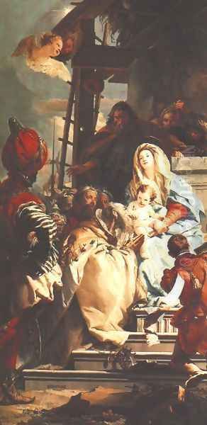 Adoration of the Magi (Adorazione dei Magi) Oil Painting by Giovanni Battista Tiepolo