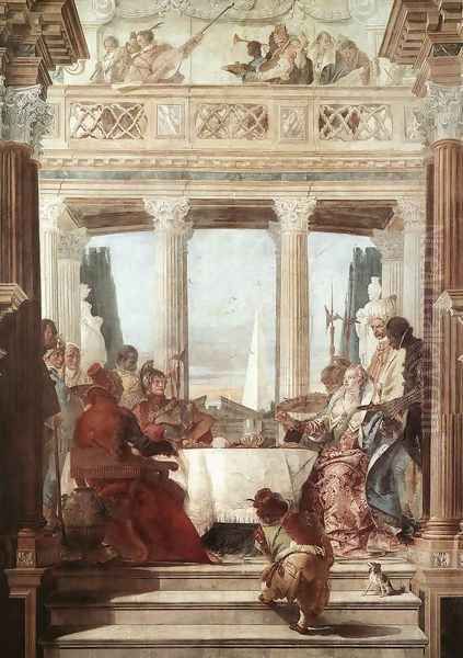 The Banquet of Cleopatra 1746-47 Oil Painting by Giovanni Battista Tiepolo