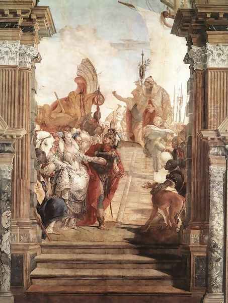 The Meeting of Anthony and Cleopatra 1746-47 Oil Painting by Giovanni Battista Tiepolo