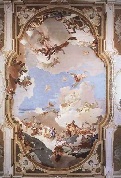 The Apotheosis of the Pisani Family Oil Painting by Giovanni Battista Tiepolo