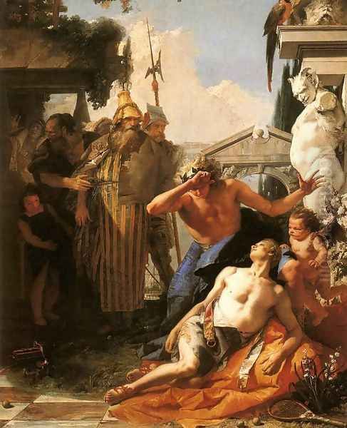 The Death of Hyacinth 1752-53 Oil Painting by Giovanni Battista Tiepolo