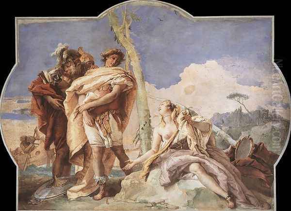 Rinaldo Abandoning Armida 1757 Oil Painting by Giovanni Battista Tiepolo