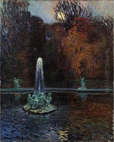 :le Jardin De La Fontaine Oil Painting by Louis-Mathieu Verdilhan